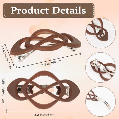 Vintage French Barrette Clips - 4 Pack Hair Clips