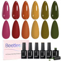 Beetles Forest Glow Gel Polish Set - 6 Warm Earth Tones