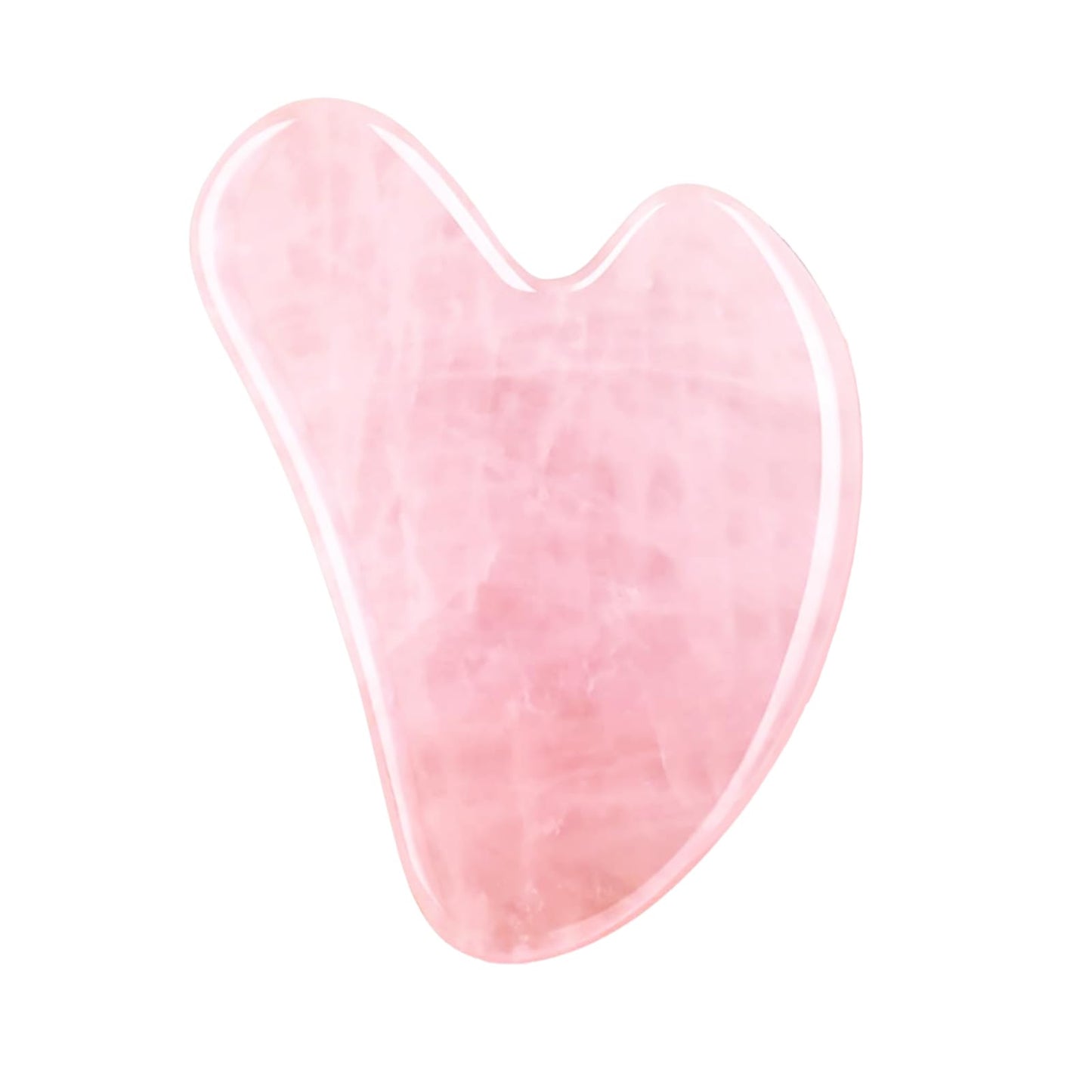 FUIYOOCEN Gua Sha Facial Tools, Natural Rose Quartz Guasha Tool for Face,Double Chin & Jawline, Gua Sha Stone Self-Skin Care Face Stone Gua Sha tools for Women Guasha Stone, Pink