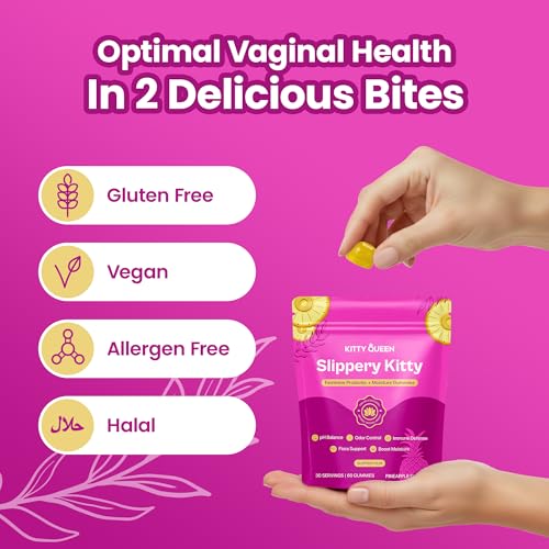 KITTYQUEEN Women's Probiotic Gummies for Vaginal Health - 60 Count