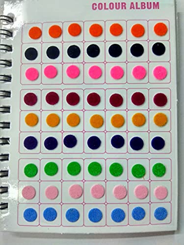 VAMA Premium Velvet Bindi Book - 504 Multicolor Medium Bindis