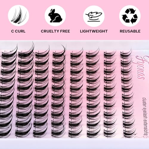 Manga Lash Clusters C Curl 10-16mm Spiky Eyelash Extensions
