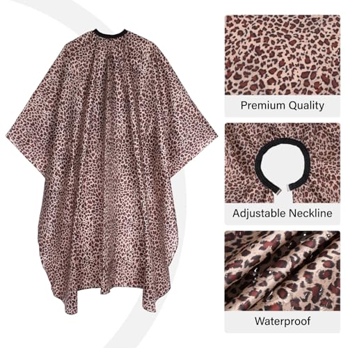 Waterproof Hair Cutting Cape 64" x 56" Adjustable Neckline
