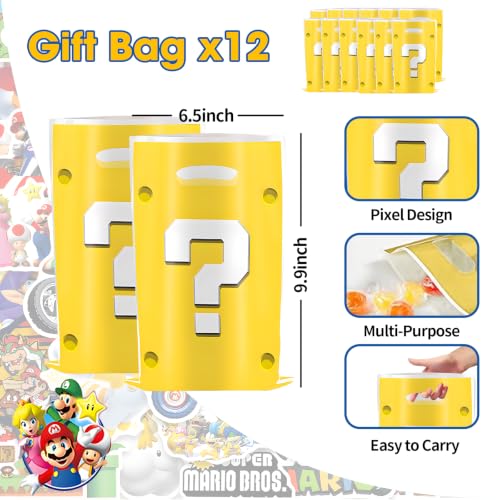 Super Mario Party Favors Set for Kids Birthday - 122 Pieces
