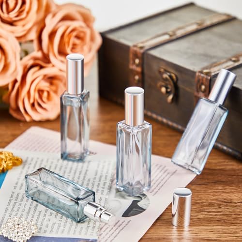 20 Pcs Perfume Travel Refillable 20 ml, Mini Cologne Perfume Bottles Empty, Portable Sprayer for Travel Size Spray Bottle Pocket Glass Spray Bottles Toiletries Sample Dispenser(Gray)