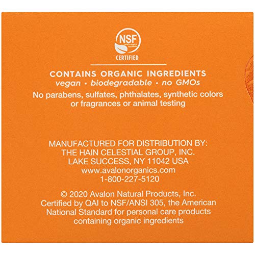 Avalon Organics Skin Moisturizer with Vitamin C, 1.7 Oz, Dermatologist Tested, Plant-Based Formula, Cruelty-Free