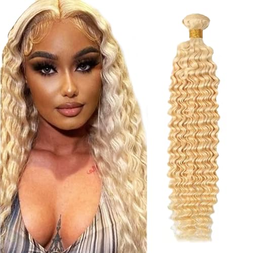 613 Blonde Deep Wave Human Hair Bundle 22 Inch 50g