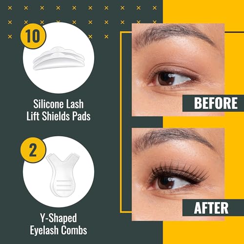 Silicone Lash Lift Shields Small 5 Pairs + 2 Brushes