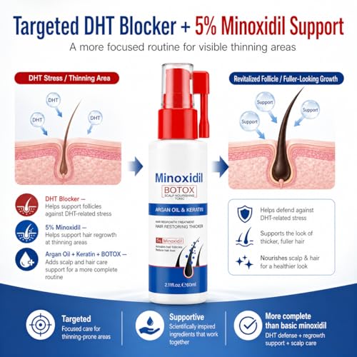 Minoxidil 5% Liquid Hair Regrowth Treatment for Men & Women