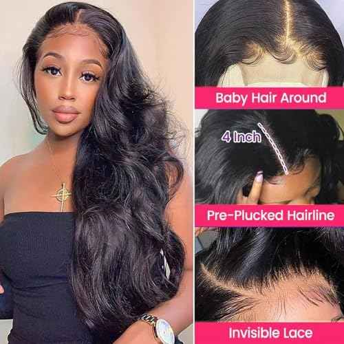 12A Body Wave Bundles with Closure Human Hair 22 24 26+20 Inch Brazilian Virgin Body Wave Human Hair Weave 3 Bundles with 4x4 HD Lace Closure