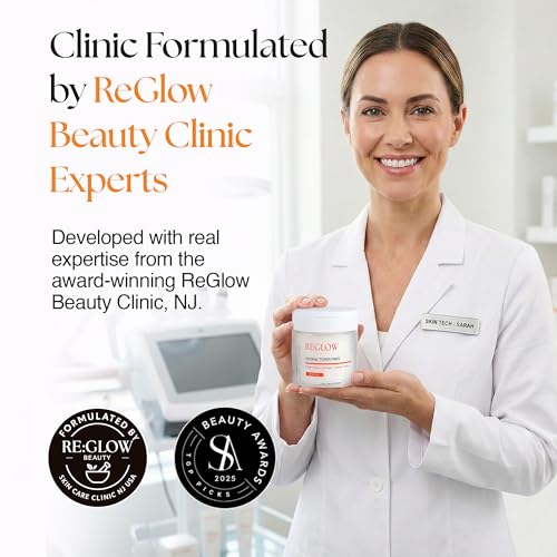ReGlow EpiClear Toner Pads ? Exfoliating Facial Pads with PHA, AHA, BHA & Niacinamide ? Pore Refining, Hydrating & Resurfacing Daily Peel ? Clinic-Inspired Skincare for Smooth Texture