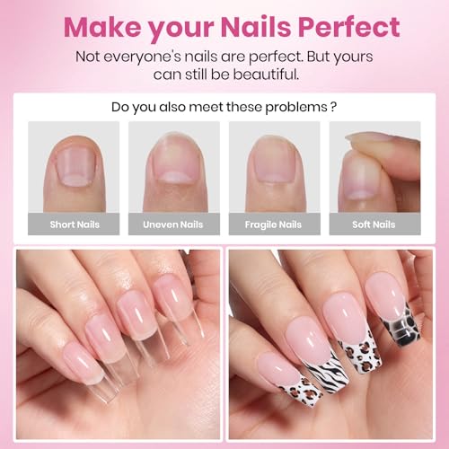 Beetles Flat-X Square Coffin Nail Tips 16 Sizes 320pcs Medium