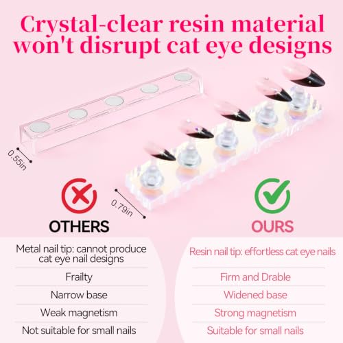 Magnetic Nail Art Display Stand for Press-On Nails - Acrylic Nail Holder