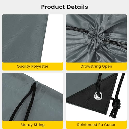 Vorspack 10-Pack Drawstring Bags - 15.7x13.3 Inches, 10 Colors