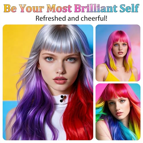 Hair Chalk Combs 10 Color Washable Temporary Dye Set