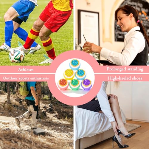 Organic Foot Bath Bombs - 20 Pack Natural Foot Soak Balls for Sore Feet