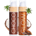 COCOSOLIS Bio Body Oil Bundle ? Choco Tanning Oil and Glow Body Shimmer Lotion - Get a Healthy, Glowing, and Longer Lasting Tan