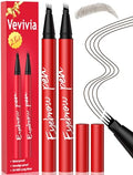 Vevivia Eyebrow Pencil 2 Pack - Waterproof Dark Brown