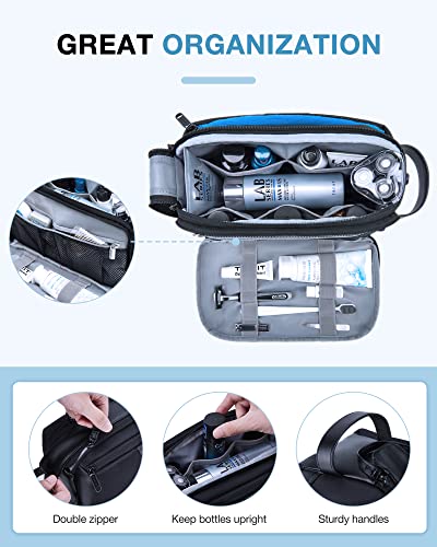 BAGSMART Large Travel Toiletry Bag for Men, Water-Resistant Dopp Kit