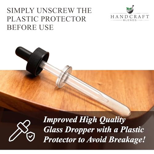 Glass Dropper for 4 oz Essential Oil Bottles - Reusable Oil Dropper Tool