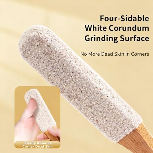 2-Pack Professional Foot File & Pumice Stone Callus Remover with Handle