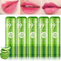 Aloe Vera Color Changing Lipstick Set - 5 Pc Long Lasting Moisturizing Lip Balm