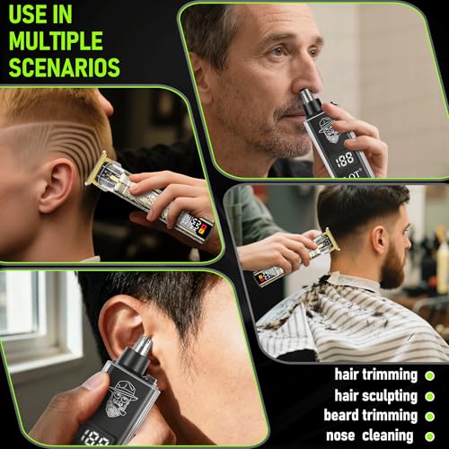 Professional Hair Clippers for Men 2 in 1 Beard Trimmer Kit