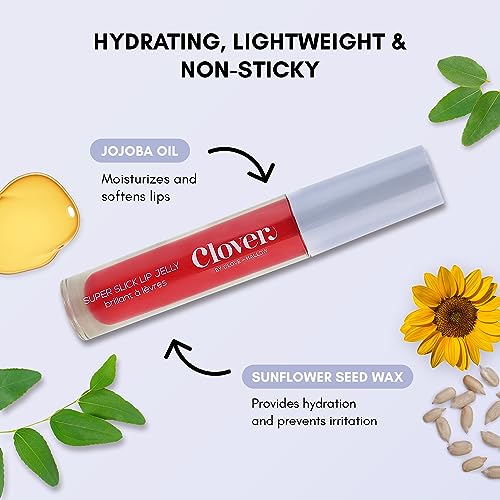 Clover Super Slick Lip Jelly - Non-Sticky Moisturizing Lip Gloss, Skyline