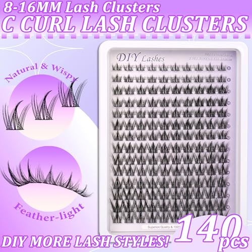 Lash Clusters 8-16MM Wispy Eyelash Extensions Natural Look
