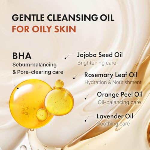 Hanskin BHA Pore Cleansing Oil for Oily Skin, 10.14 oz