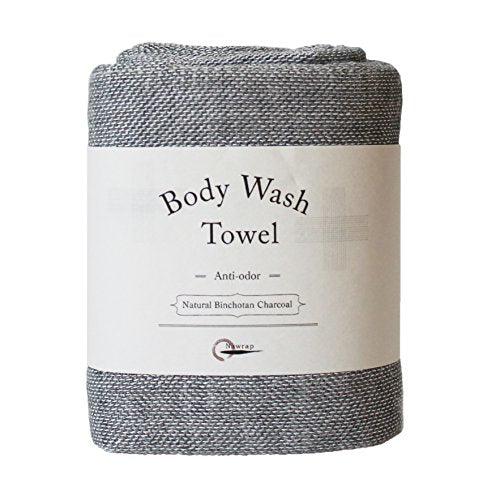 Nawrap Binchotan Charcoal Body Wash Scub Towel