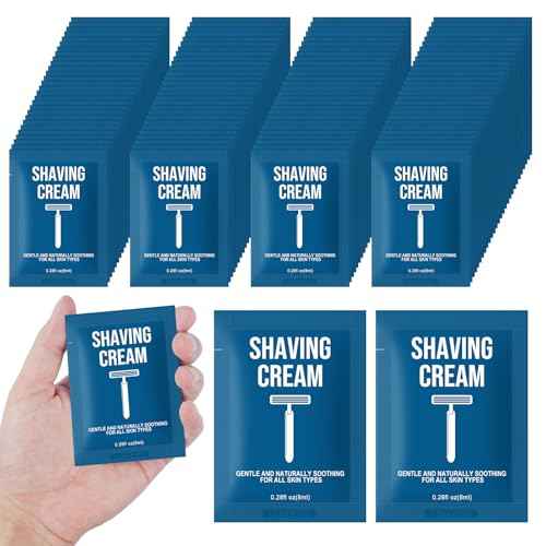 Shaving Cream Bulk Travel 8ml/0.28fl oz,Disposable Shaving Cream in Bulk Travel Shave Cream for Hotel Homeless£¨White Tea£¬Pack of 200)