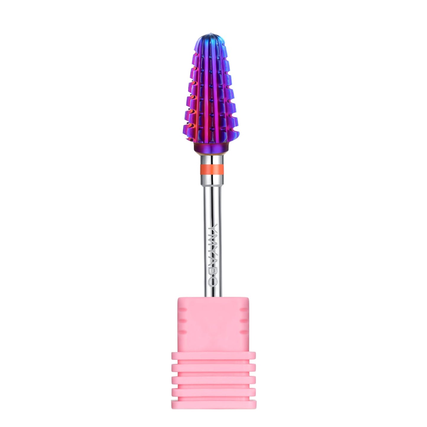 YMYABO Nail Drill Bit,Professional 3/32" Purple Tornado Carbide Tungsten Multifunction Bits， Fast Remove for Hard Gel and Acrylic, Manicure Pedicure Cuticle Nail Polishing Tool-2XC