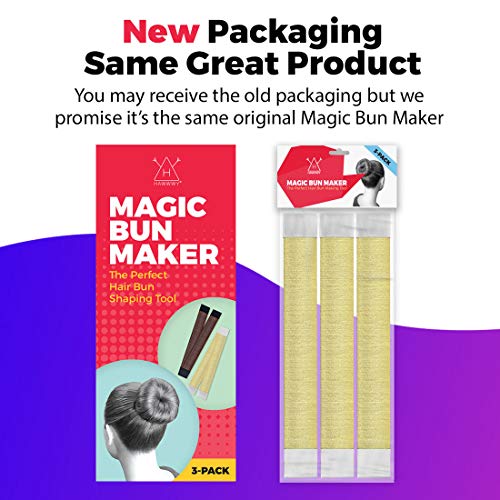 Blonde 3 Pack Hair Bun Maker Set for French Twist & Updos - Easy Styling Tool