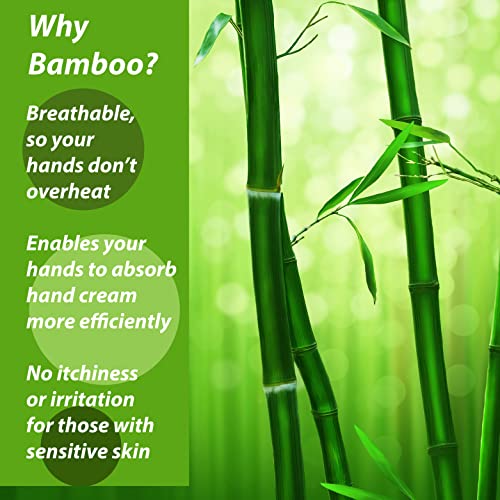 Bamboo Gloves for Eczema, Kids Age 4-6, Dry Hands, Moisturizing Gloves for Children Overnight, 3 Pairs