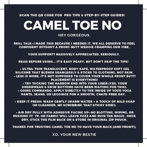 Camel Toe NO Silicone Smoothing Inserts (2-Pack)