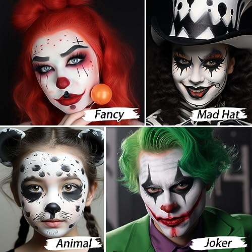 UCANBE White Cream to Powder Face Paint - Full Coverage Matte