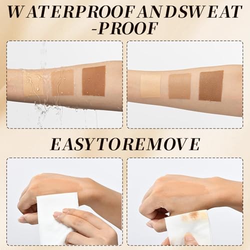 Waterproof Leg Makeup Cream - Full Coverage Body Foundation, 3.53oz