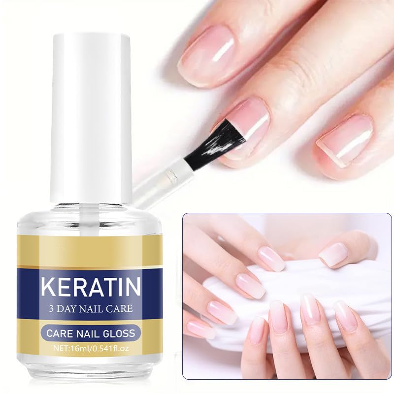 Keratin Nail Care Oil 2-Pack for Dry, Brittle Nails & Cuticles