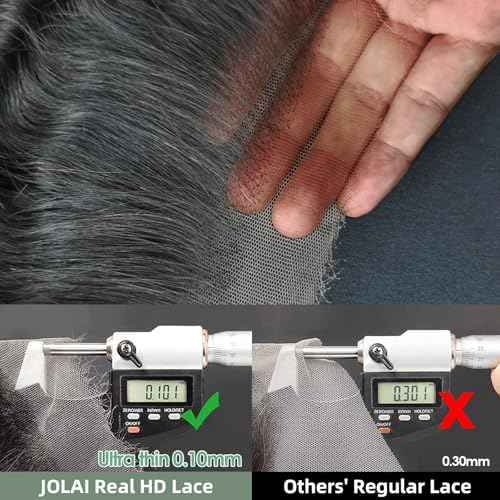 2x6 HD Lace Closure Loose Deep Wave Human Hair 14 Inch - 0.10mm Ultra-thin Invisible Burmese Curly 2 by 6 Closure, 100% Pre Plucked Brazilian Raw Virgin Hair Skinlike HD Lace Closure Wet and Wavy