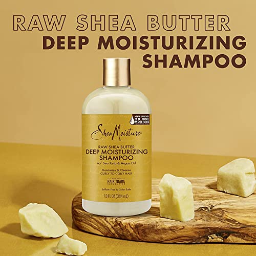 Shea Moisture Raw Shea Shampoo 13 Ounce (384ml) (2 Pack)