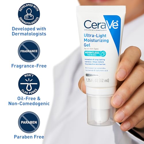 CeraVe Ultra-Light Moisturizing Gel | Oil-Free Face Hydrator