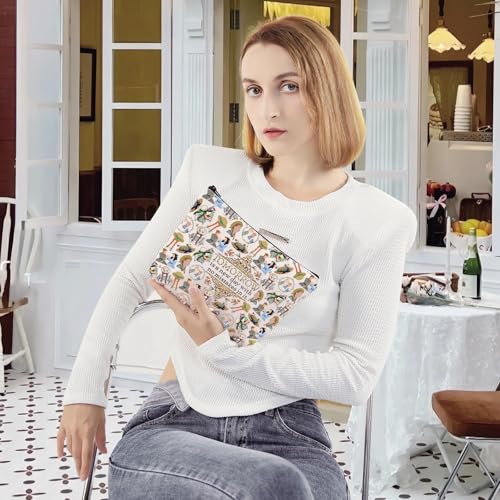 G2TUP Literary Makeup Bag Book Quote Gift Tomorrow is a New Day with No Mistakes in It Anne Fans Cosmetic Bag for Book Lovers (Tomorrow Is New MG)