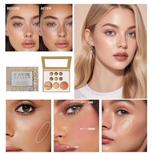 K'APEINE 9-Color Makeup Palette – Eyeshadow, Blush & Bronzer