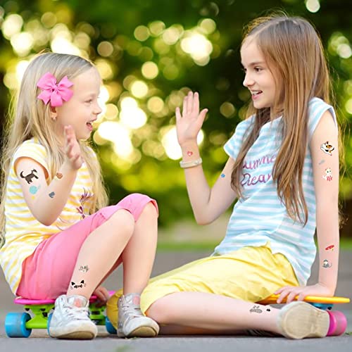 Cute Cat Temporary Tattoos for Kids - 20 Sheets