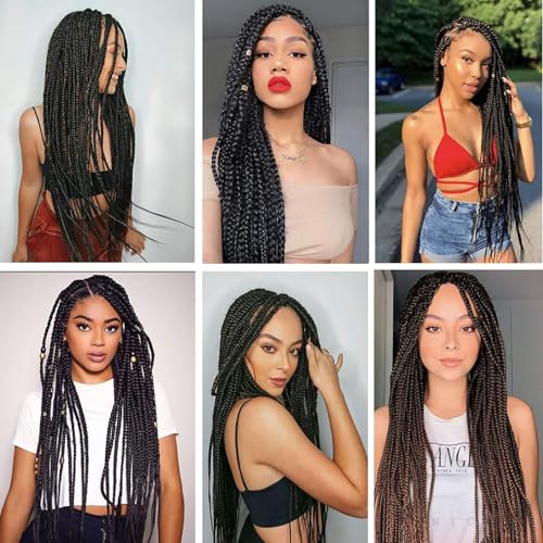 Alrence Pre Stretched Braiding Hair 30 Inch 8 Pack