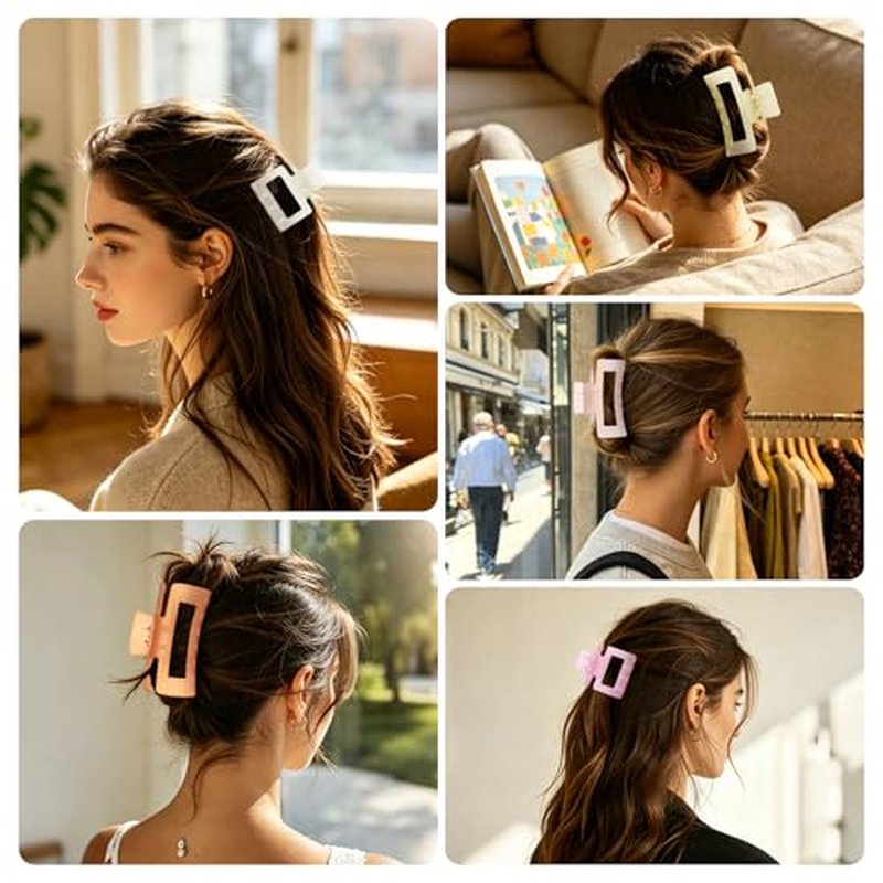 16 Pcs Non-Slip Hair Clips Set in 4 Styles for All Hair Types