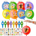 72 PCS Sports Balls Party Favors Kit with Punch Balloons & Tattoos