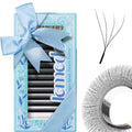 4D W-Shape Premade Fan Lash Extensions 0.07mm C/D/M Curl