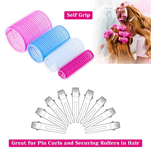 Anezus Self-Grip Hair Rollers Set - 48 Rollers & 12 Clips
